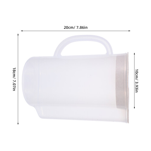 Conjunto De Jarra Plástico C/ 4 Transparente Inquebrável 2
