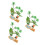 3 Sets Mini Pond Accessories Artificial Trees Pads 9