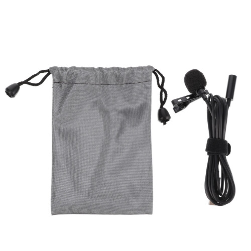 Lavalier Microfoon Clip-On Met USB Type-C En Hoofdtelefoonaansluiting
