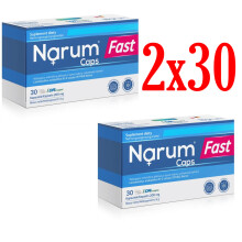 2x Narum Fast 200mg 30x Lactobacillus Acidophilus Sanprobi Probiotic