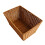 1Pc Light Brown Rattan Plastic Basket Woven Kitchen Storage 1