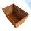 1Pc Light Brown Rattan Plastic Basket Woven Kitchen Storage 9