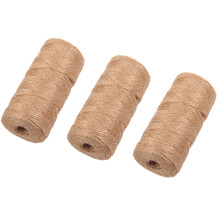 3Pcs 100M Corda De Cânhamo Para Artesanato, Decoração E Jardinagem
