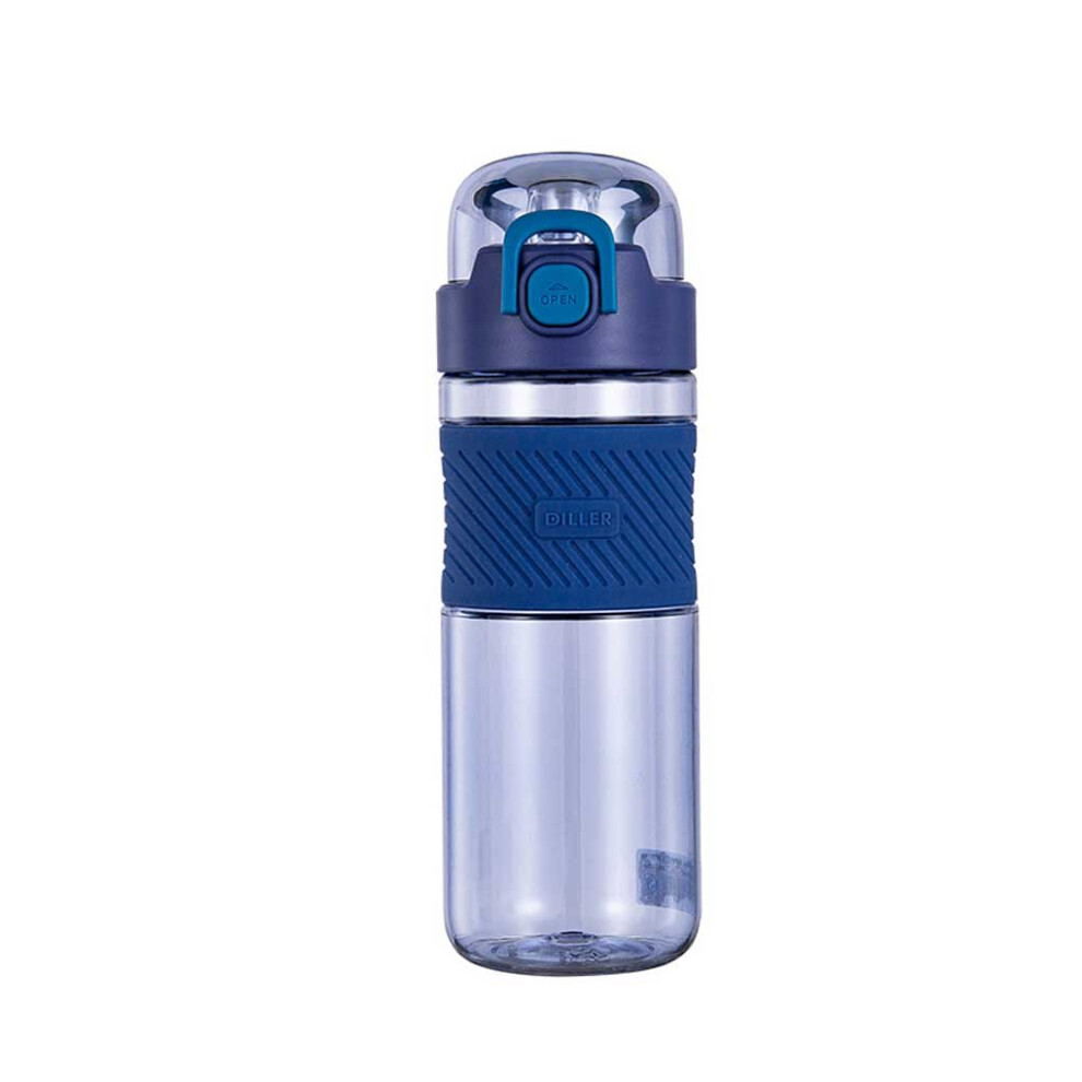 (Blue) Sport Water Bottle 600ml Training Bodybuilding Straw Cup Drinkware-image-OPC-PM8675X-NEW