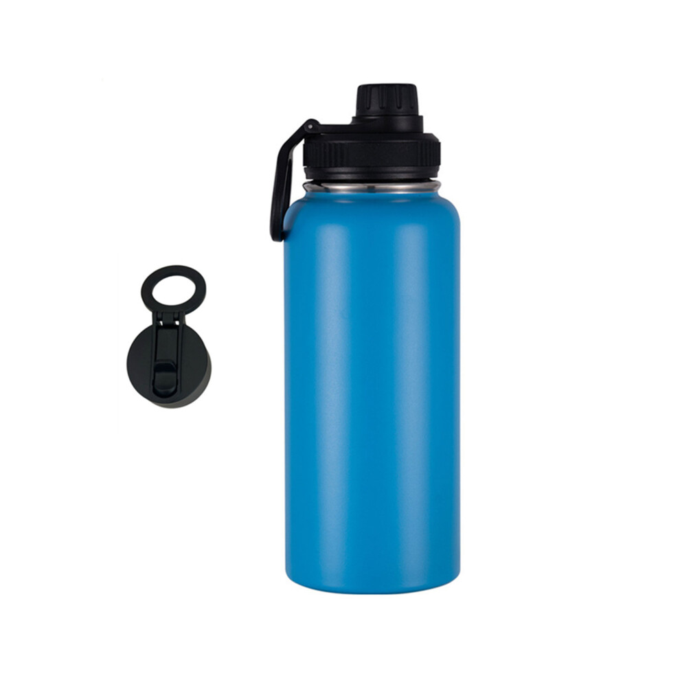 (blue, Straw Type) Sport Stainless Steel Water Bottle Wide Mouth Opening Portable Size-image-OPC-PM8679M-NEW