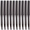 30 Unidades Mini Pincel Labial Desechable Negro 9