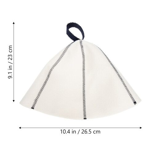 Juego De Fieltro Resistente , Sombrero Transpirable Para Sauna 1