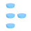 4Pcs Lightweight ABS Plastic Tooth Holder Box Sky-Blue for Retainers 4