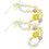 6Pcs Yellow Beaded Phone Charm Strap Durable Decorative Phone Lanyards 2