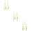 6Pcs Yellow Beaded Phone Charm Strap Durable Decorative Phone Lanyards 11