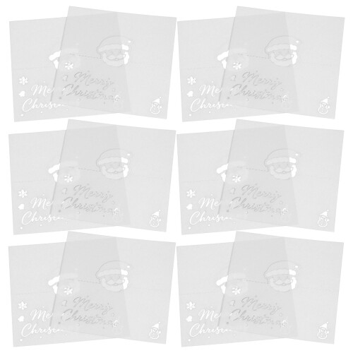 150 Unidades Tarjetas De Sitio Navideñas Con De Santa 2