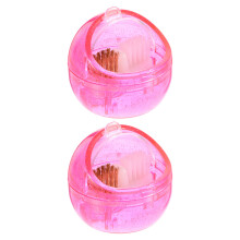 2St Roze Nail Dust Cleaner Borstel Voor Nageldesign & Boorreiniging