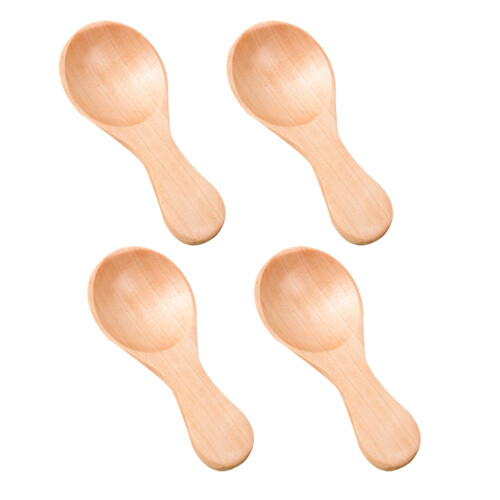 4 Unidades Cucharas Pequeñas De Madera , Y