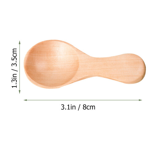 4 Unidades Cucharas Pequeñas De Madera , Y 1