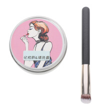 Cosmetische Concealer Brush En Reinigingsset Met Spons Zwart