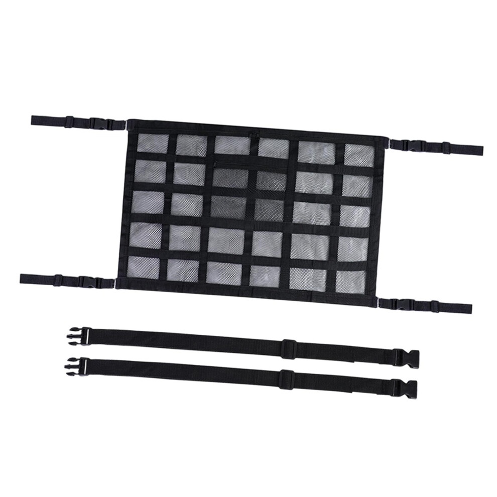 Black Premium Nylon Car Ceiling Cargo Net Pocket Easy Installation-image-OPC-PM86RTV-NEW