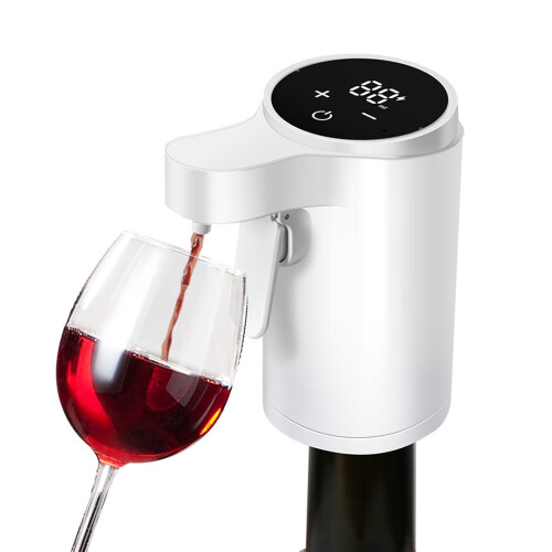 (white) Smart Portable Mini Automatic Wine Decanter For Easy Allocation And