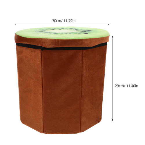 Creative Range Kiwi Petit Coffre Rangement Pliable Forme Fruit 2