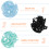 80pcs eyelash curler replacement pads refill cushions 9
