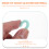 80pcs eyelash curler replacement pads refill cushions 10