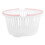 3Pcs White Plastic Storage Baskets Handle Containers for Home Sundries 1