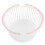 3Pcs White Plastic Storage Baskets Handle Containers for Home Sundries 7