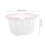 3Pcs White Plastic Storage Baskets Handle Containers for Home Sundries 11