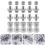 Set Adattatore Metallo 1/4 A 3/8 Con Per Viti 6