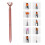 11 Pezzi Set Unghie Con Penna Rosa 1