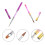 2 Pezzi Per Nail Art Colorati Portatili 7