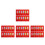 48 Pezzi Glitter 2025 Del Buste Rosse Denaro Fortunato 7