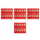 48 Pezzi Glitter 2025 Del Buste Rosse Denaro Fortunato 8