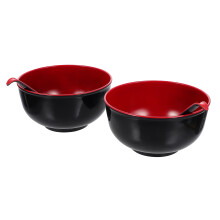 Round Bowls Black 1 Set For Home Use