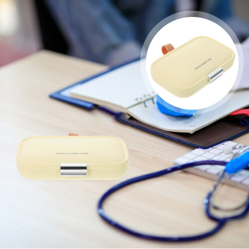 weekly pills box portable medication organizer compact dispenser case 2