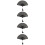 4 Pezzi Pieghevole in Bamboo per Party 10