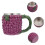 1 Pezzo Bicchiere In Acciaio 400 Ml Con Design E 9