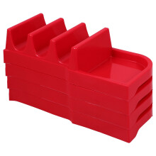Taco Holder 4 Pezzi In Con Vassoio Salsa Rosso