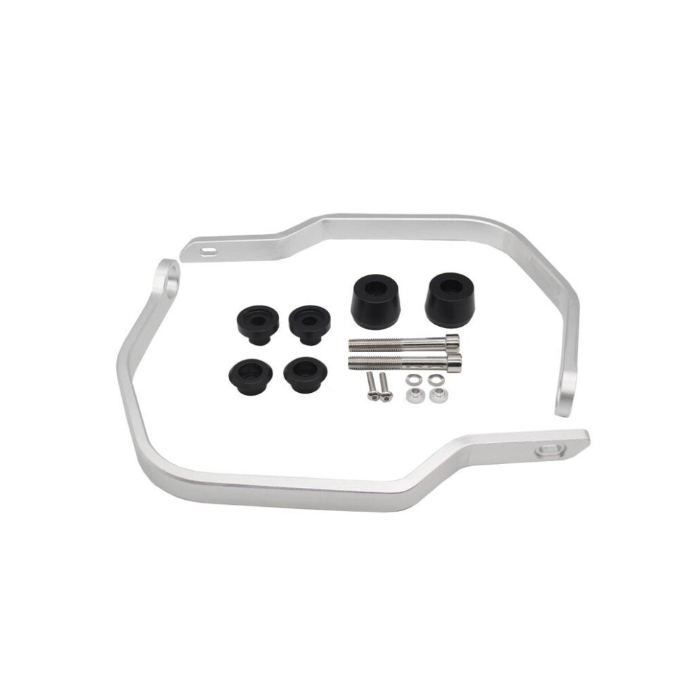 (Silver) Handle Bar Hand Guard Frame Protector Rustproof Windshield Gauntlet-image-OPC-PM88DX9-NEW