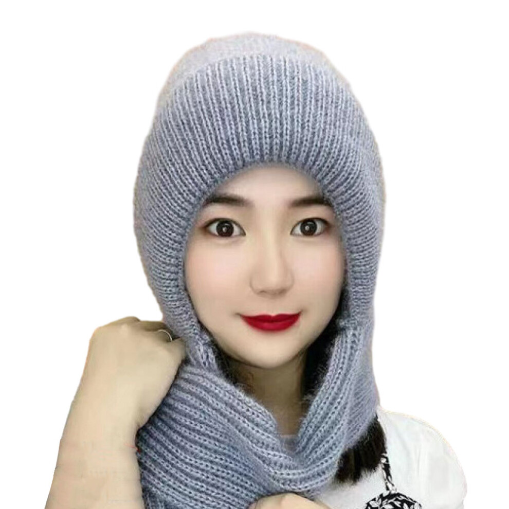 (grey) Knitting Thick Warm Ear Guard Hat For Ultimate Winter Comfort Soft And-image-OPC-PM88GB8-NEW