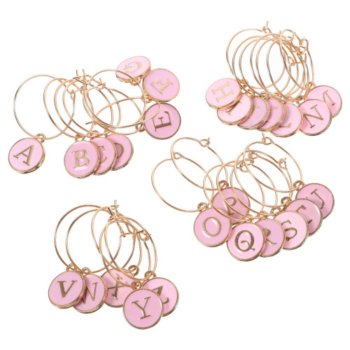 26 Pezzi Alfabeto Wine Cup Charms Per 1