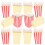 12 Pezzi Contenitore Per Popcorn Scatola Per Cinema 3