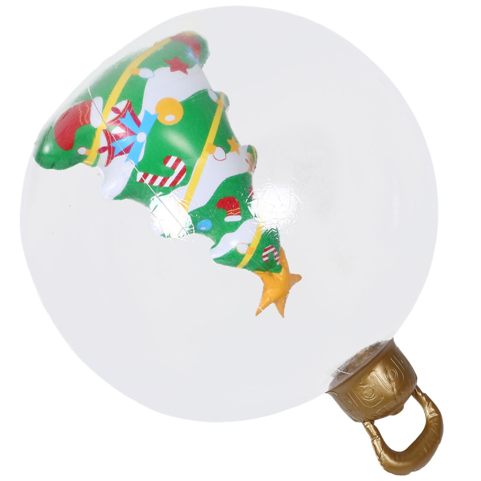 Gigantyczna Nadmuchiwana Ozdoba Z Kulkami I 3D Choinką Do Ogrodu-image