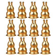 20Pcs Creative Golden Alloy Incense Stand for Desktop Decor