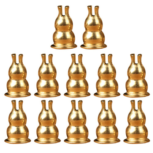 20Pcs Creative Golden Alloy Incense Stand for Desktop Decor 2