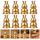 20Pcs Creative Golden Alloy Incense Stand for Desktop Decor 6