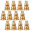 20Pcs Creative Golden Alloy Incense Stand for Desktop Decor 9