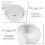 Small White Ceramic Cat Urns for Ashes Portable Cremation Urn 8