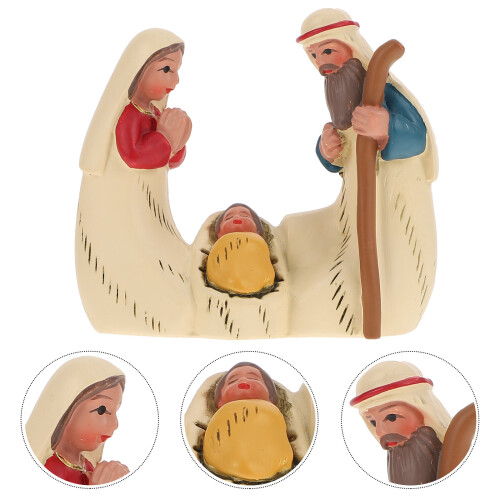 1 Miniatura Presépio Figurinha Decorativa 2