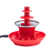 (TYPE2, NO2) Food Tray At Bottom For Easy Dipping Chocolate Fountain Making Fun