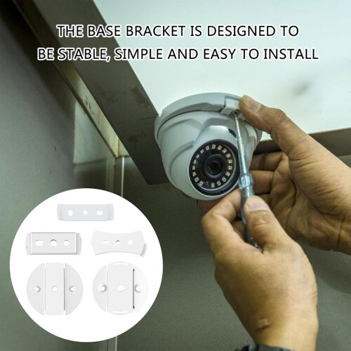 Home Security Camera Mount Brackets, Easy Installation, Universal Wall Or Ceiling Stand Base, Metal Alloy 2